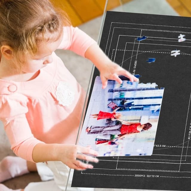 Thumbnail 5 de Zaloife Tapis Puzzle 2000 pièces Rangement noir 🧩