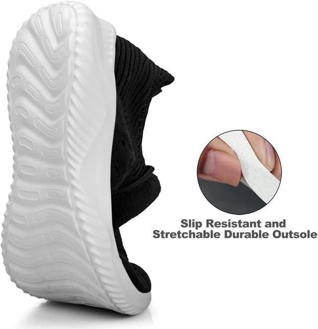 Detalle de Feethit Women’s Slip-On Walking Shoes for Gym & Workout (Breathable Mesh, Non-Slip)