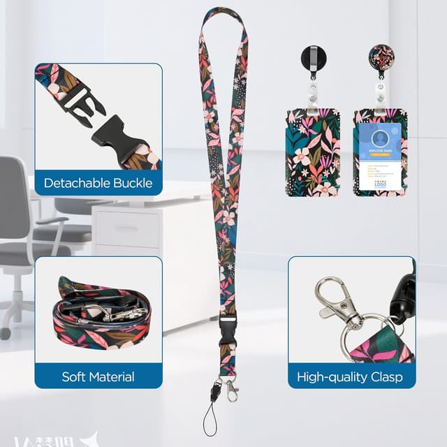 Thumbnail 4 de Cozary Porta Badge Floreale da Collo