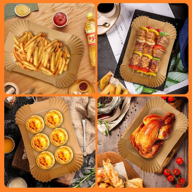 Thumbnail 5 de 200PCS Air Fryer Liners for Ninja 8.6 x 5.5 in