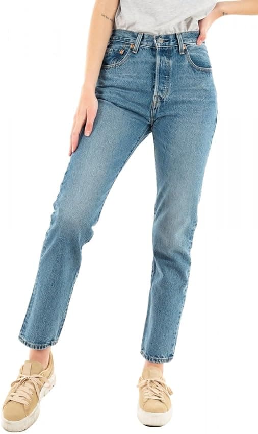Detalle de Levi's 501 Crop Vaqueros 25W talla 26L Mujer