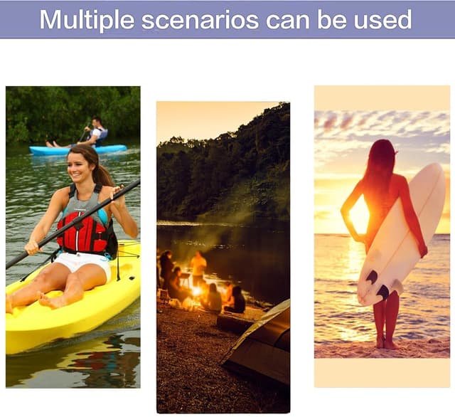 Thumbnail 6 de Borsa impermeabile ultraleggera 20 L per kayak, spiaggia e campeggio (blu)