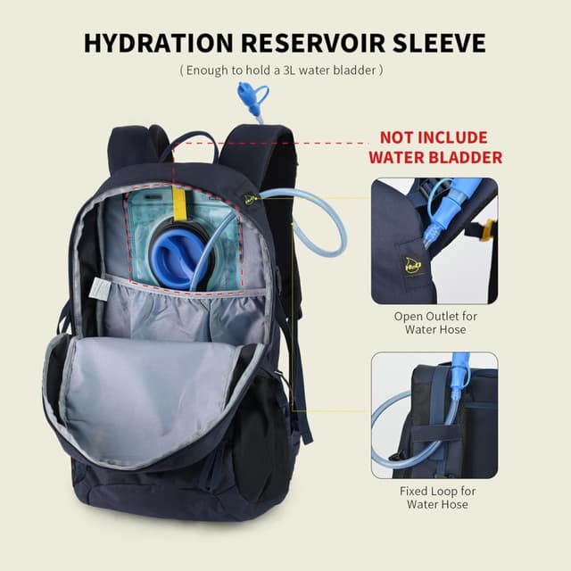 Detalle 1 de SKYSPER Wanderrucksack 25L mit 3D Air Mesh