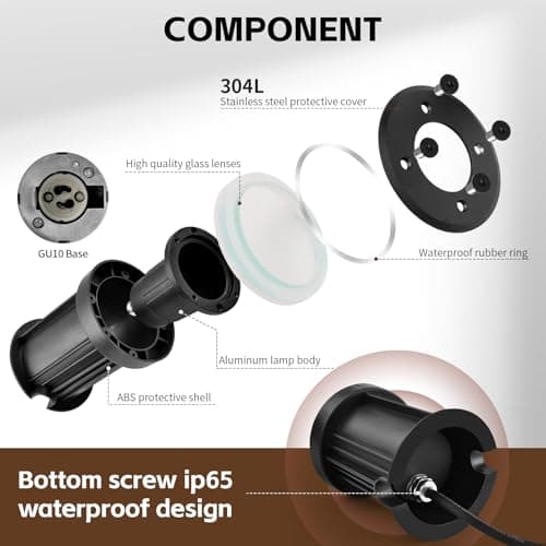 Thumbnail 4 de YindaLux 4x Focos LED empotrables suelo IP67 🌟