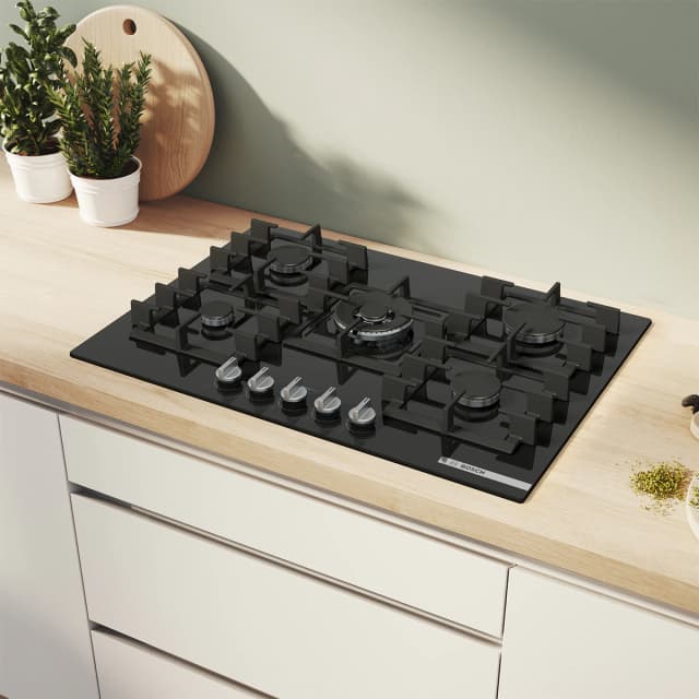 Detalle 2 de Bosch PPQ7A6I40 placa gas 75 cm