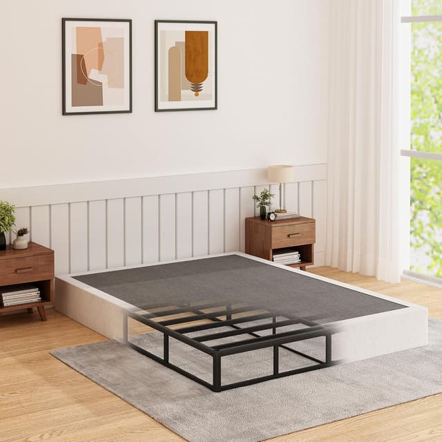 Detalle de HAVONIZD 9 Inch Heavy-Duty Full Box Spring (Full Size) with Fabric Cover