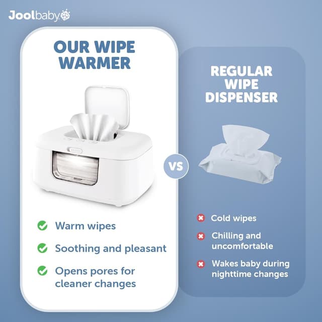 Detalle de Jool Baby TinyBums wipe warmer, 90 wipes