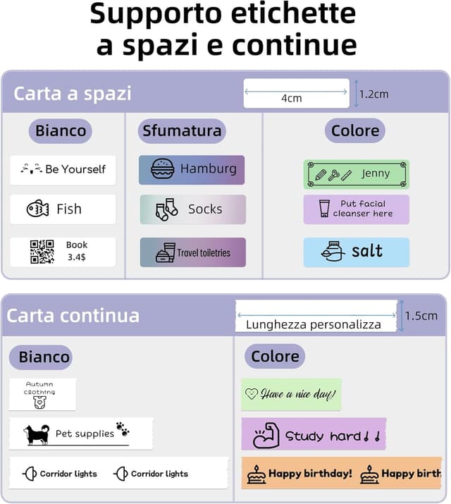 Detalle 2 de ORGSTA S001 etichettatrice termica portatile Bluetooth per etichette