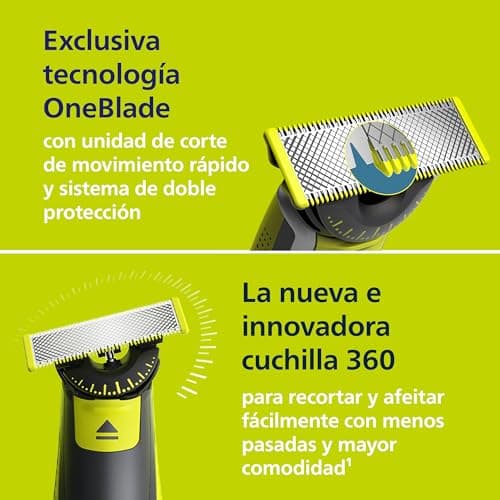 Detalle de Philips OneBlade 360 QP2724/31 recortadora 45 min