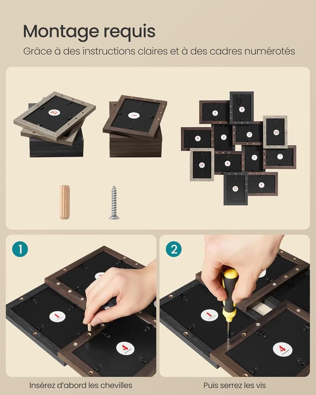 Thumbnail 5 de SONGMICS Cadres Pêle‑Mêle 12x10x15 cm 🖼