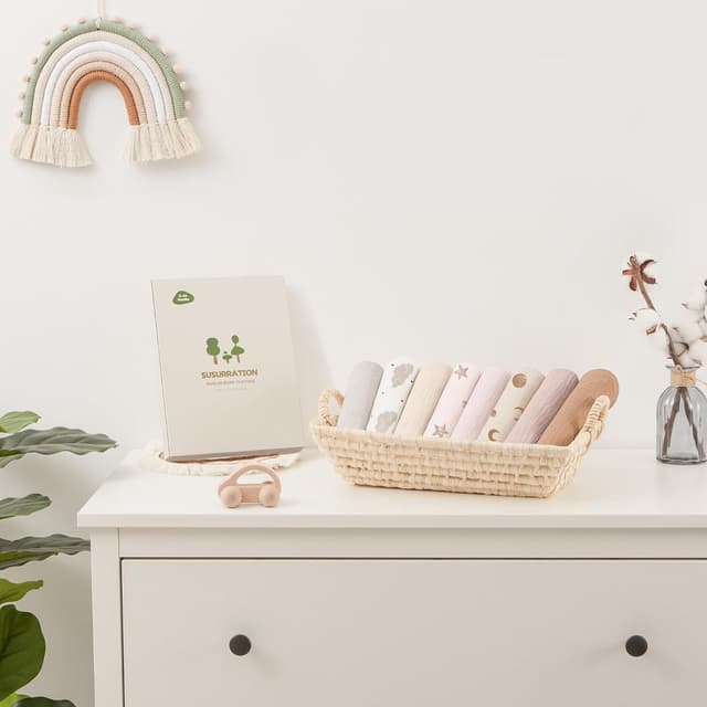 Thumbnail 6 de Susurration Muslin burp cloths 60 x 60 cm, 8 pack