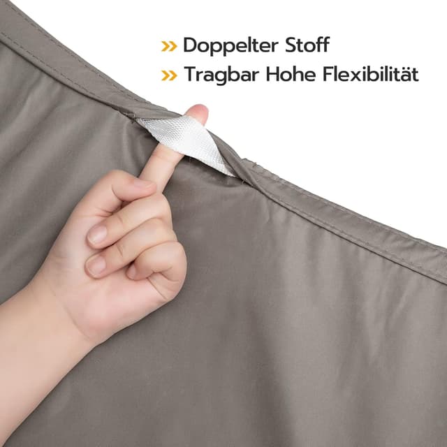 Detalle 2 de LARMNEE PES vela ombreggiante 3x3 m con protezione UV 93% e occhielli metallici