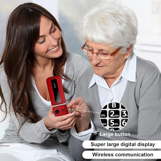 Thumbnail 4 de artfone Senior Flip Phone for Elderly