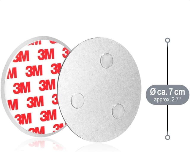 Thumbnail 5 de com-four Supporto magnetico 5x per rilevatori, 7 cm