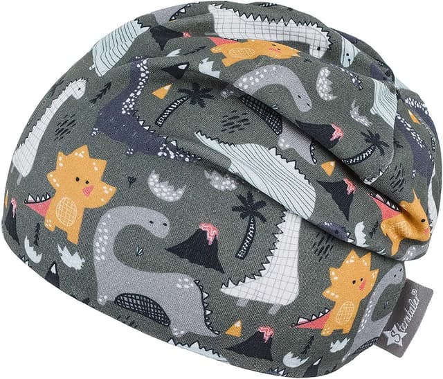 Detalle 2 de Sterntaler Baby Jungen-Strampler mit Dino-Mütze Beanie, Dunkelgrün – Größe 47 (ab 9 Monaten)
