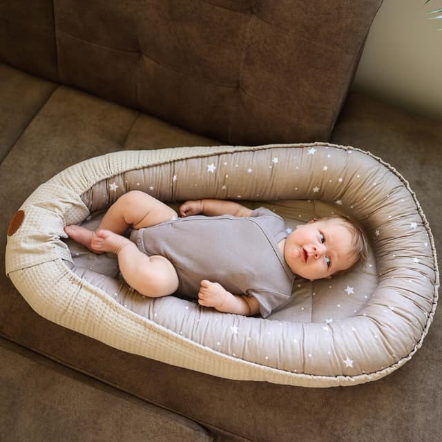 Thumbnail 4 de Nido Bebé Ninho Beige con Estrellas 🌟 para Cuna y Viaje
