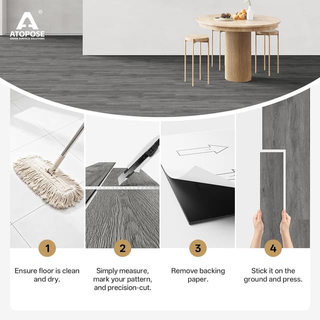 Thumbnail 5 de ATOPOSE Vinyl Flooring Plank 36-pack 5.02 m² 🪵