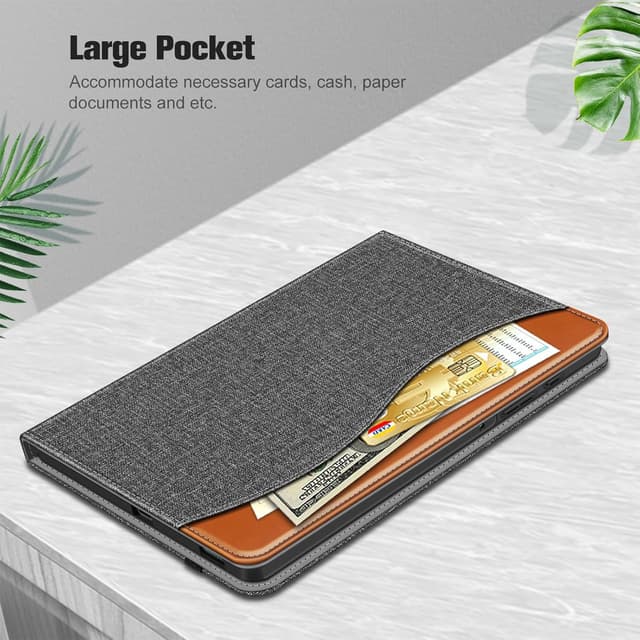 Thumbnail 6 de Fintie Schutzhülle für Samsung Galaxy Tab S6 Lite 10,4 Zoll (2024/2022/2020) mit S-Pen-Halter und Dokumentenfach – Soft TPU, Dunkelgrau