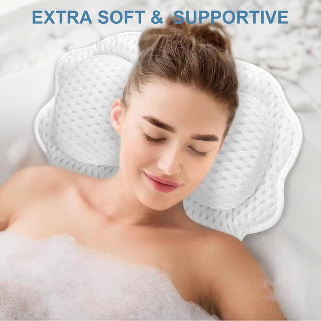 Thumbnail 5 de SetSail Bath Pillow 6‑Cup ergonomic tub pillow