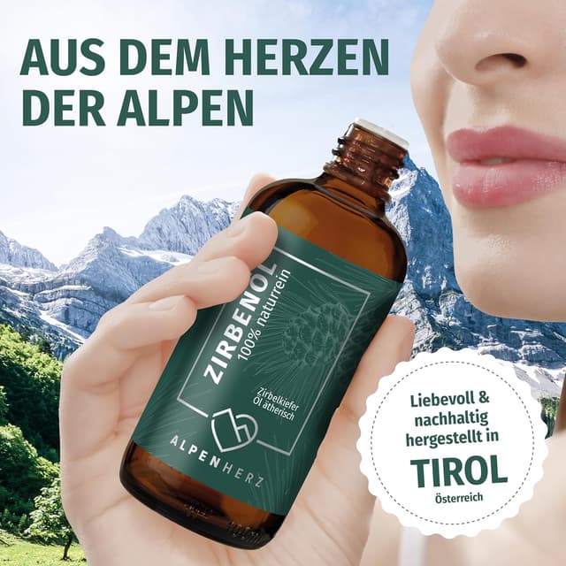 Detalle 2 de Zirbenöl Alpenherz Zirbenöl 100 ml