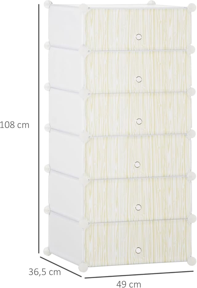 Thumbnail 6 de HOMCOM Armoire à chaussures modulable 12 paires