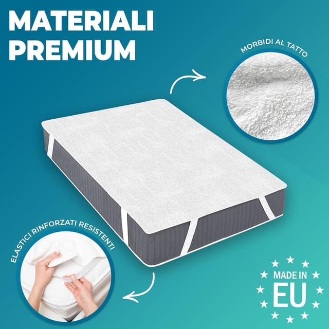 Detalle 2 de Coprimaterasso impermeabile e traspirante 50x83 cm (2 pz) per Next to Me / cosleeping