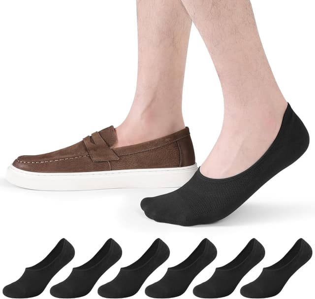 Detalle de CLOSEMATE Chaussettes invisibles homme/femme 6 paires (39-42 / 43-46) en coton élastique antidérapantes