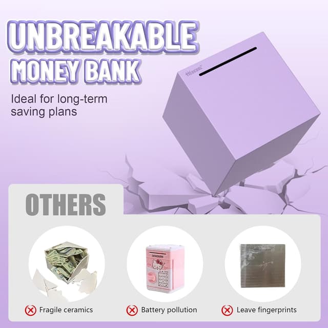 Thumbnail 3 de Hicocool Piggy Bank 4.72 in Palm Size 💰