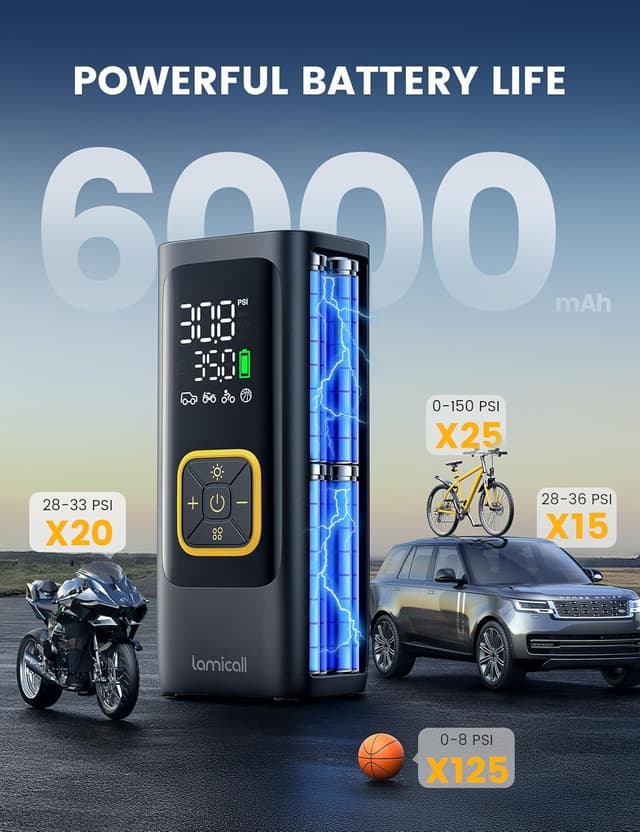 Thumbnail 3 de Lamicall Tire Inflator 150 PSI