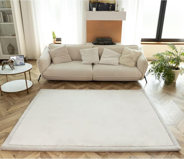 Detalle 2 de Coral Velvet Baby Play Mat 200x150