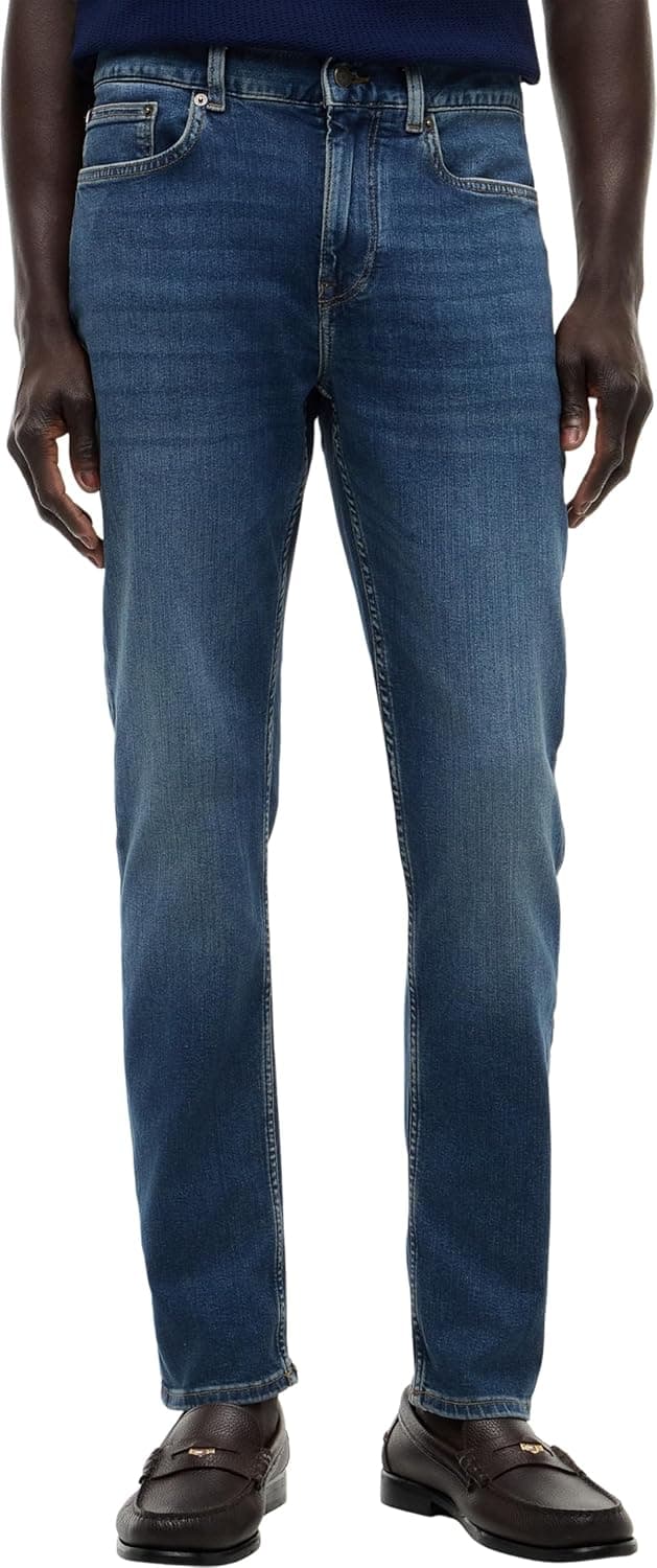 Detalle de Tommy Hilfiger Men’s Bleecker Flex Mohave Indigo Slim Fit Jeans