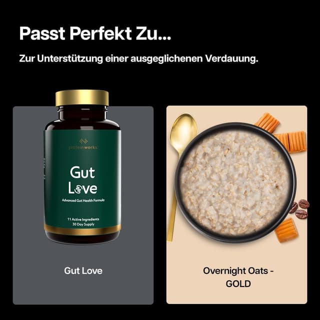 Thumbnail 6 de Protein Works Overnight Oats – GOLD Innovation mit Chia & Leinsamen (14 Portionen, 1 kg)