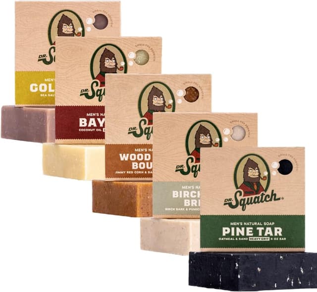 Thumbnail 6 de Dr. Squatch – Lot de 5 savons naturels pour homme (Birchwood Breeze, Cool Fresh Aloe, Fresh Falls, Grapefruit IPA, menthe verte & basilic)