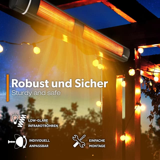 Thumbnail 2 de TRESKO Infrarot Heizstrahler 3000W – schnelle Wärme