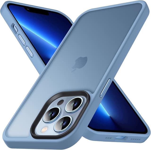 Detalle de Anqrp Matt Zero Serie für iPhone 13 Pro Hülle dünn (Militärischer Schutz & Kameraschutz) transparent-blau