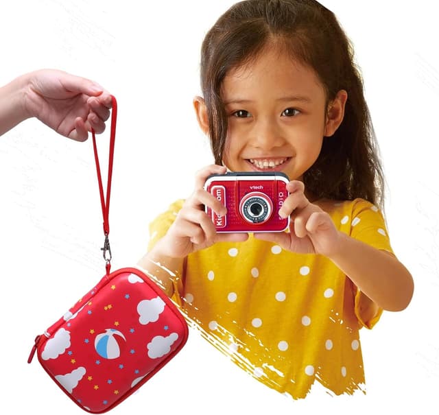 Thumbnail 6 de XANAD Kinderkamera Tasche für VTech Kidizoom Print Cam/Kidizoom Video Studio HD (rot)