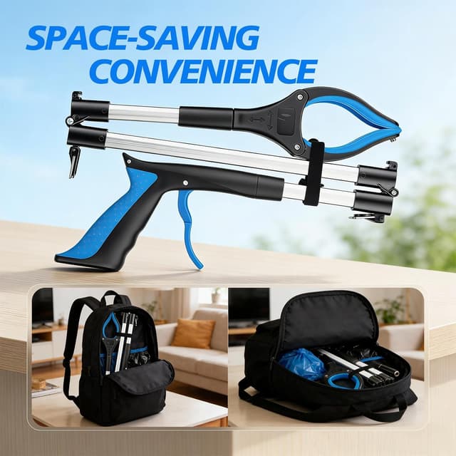 Thumbnail 4 de Pinza raccogli oggetti 91 cm telescopica con testa girevole 🪛