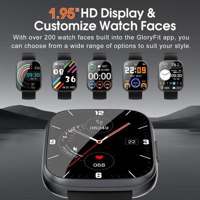 Detalle de Puqo Smart Watch 1.95" fitness tracker