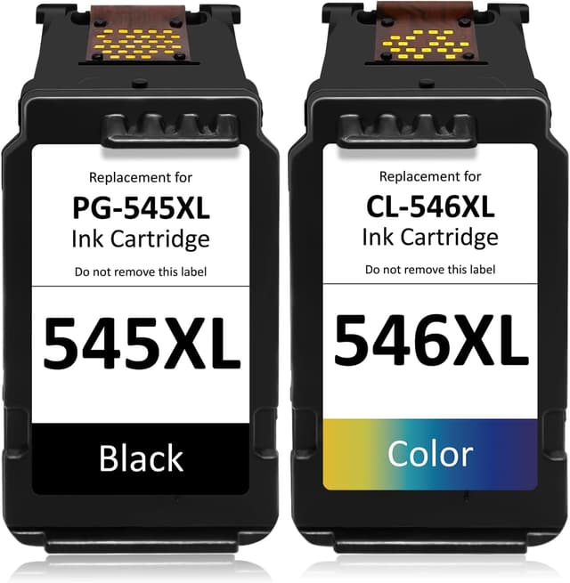 Detalle de PG-545XL CL-546XL (1 noir + 1 couleur) : cartouches de remplacement compatibles Canon 545/546 pour Pixma