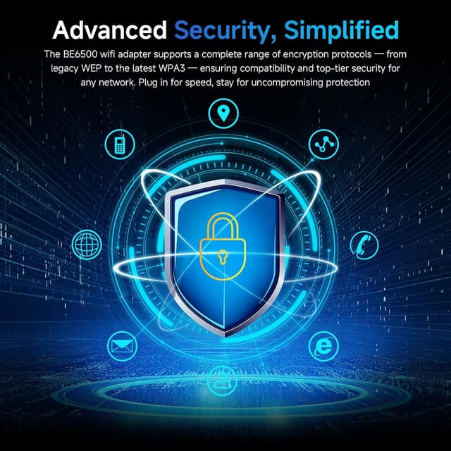 Thumbnail 4 de NEWFAST 6500Mbps USB WLAN Stick WiFi 7 📡