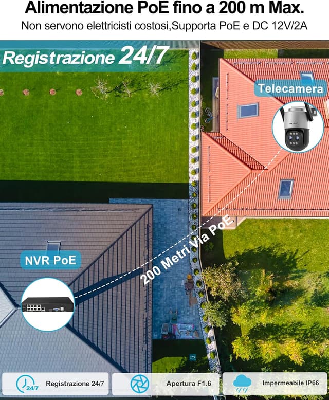 Detalle 2 de GENBOLT 2.5K PTZ WiFi esterna con PoE