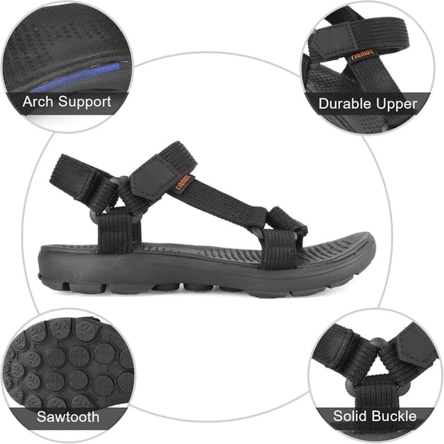 Detalle de Riemot sandali sportivi regolabili da donna e uomo per outdoor, trekking e tempo libero