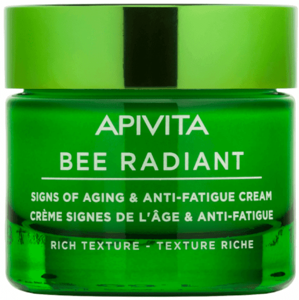 Detalle de Apivita Bee Radiant Crema signos de la edad 50 ml