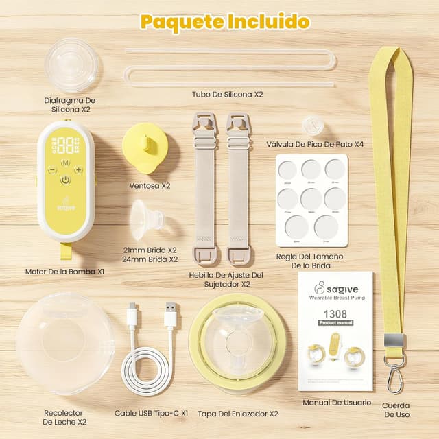 Thumbnail 4 de Saglve Sacaleches Eléctrico manos libres 300mmHg