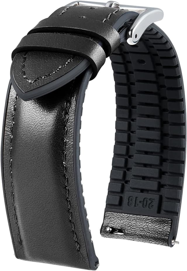 Imagen de BINLUN Leder Silikon Uhrenarmband 22mm en OfertitasTOP