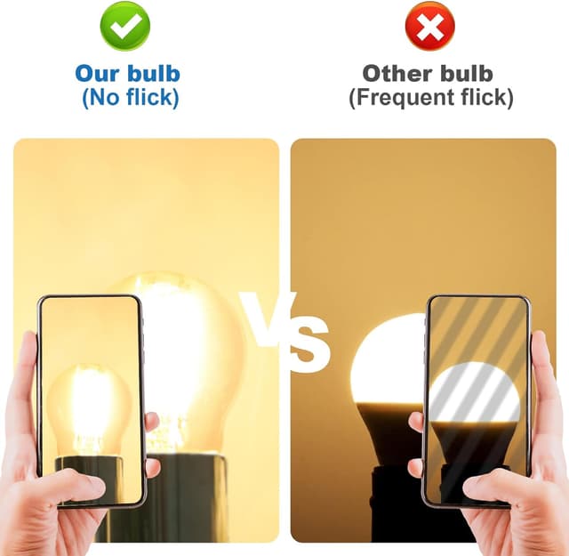 Detalle 2 de LangPlus+ 6W E27 LED Vintage 2700K G45 im 4er-Pack