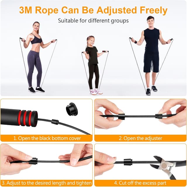 Thumbnail 2 de Gritin Springseil 3 m verstellbar