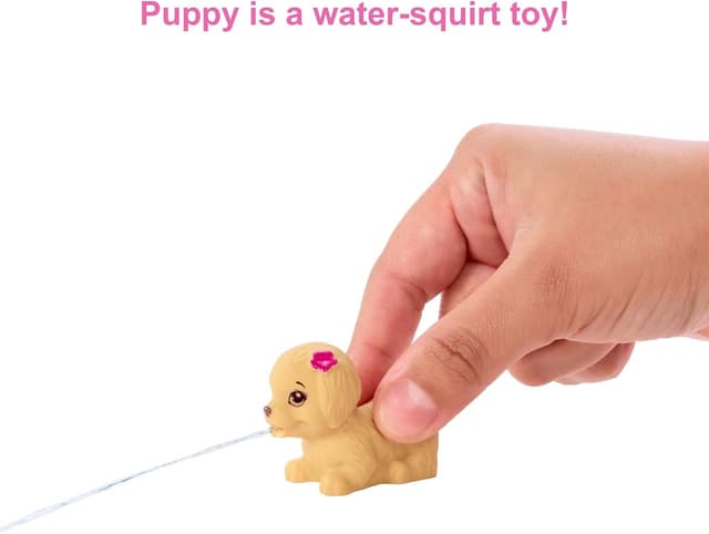 Detalle de Skipper doll and waterpark playset with working slide and puppy squirting toy