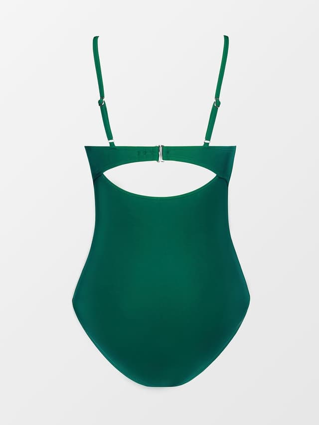 Detalle de CUPSHE Maillot de bain une pièce femme à bretelles réglables, froncé et ajouré devant