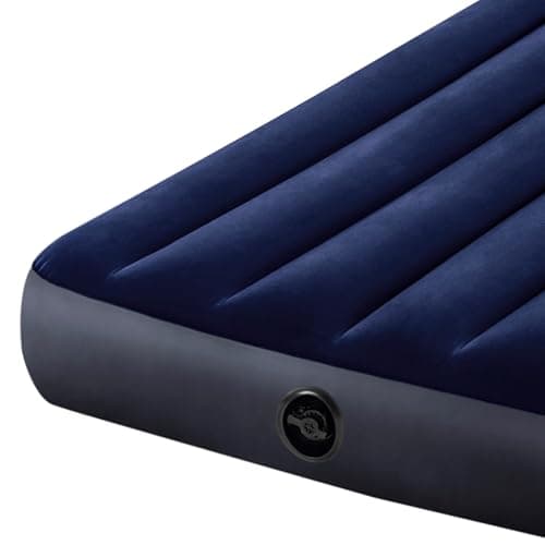 Detalle de Intex Classic Downy Dura-Beam (99x191x25 cm): colchón hinchable individual para camping e interior